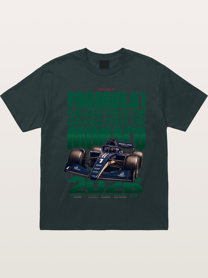 Navy Monaco F1 Grand Prix Art Gildan T-shirt