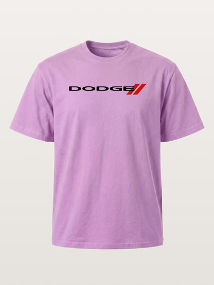 Dodge Red Strip Badge Print Gildan T-shirt