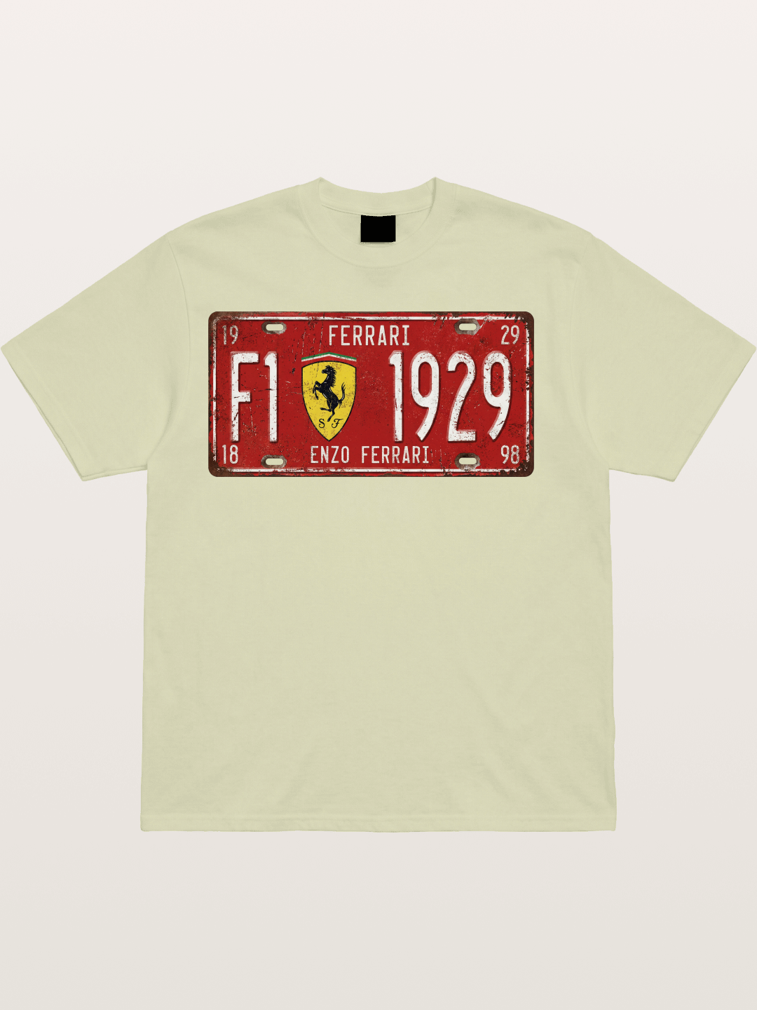 license plate Cotton T-shirt