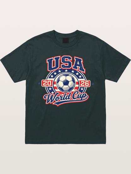 USA World Cup 2026 Retro Badge Gildan T-shirt