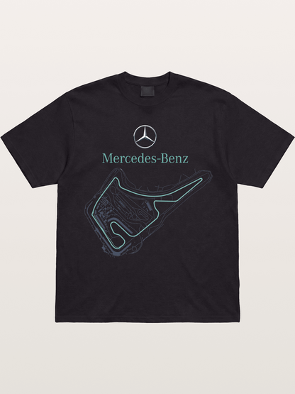 Mercedes Benz Circuit Track Graphic Gildan T-shirt
