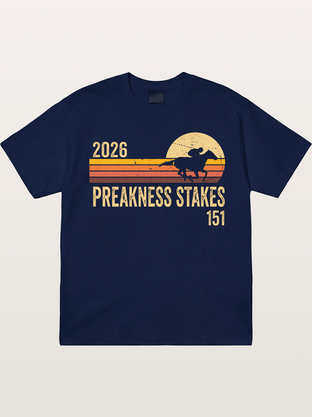 Retro Sunset Preakness Stakes 2026 Gildan T-shirt