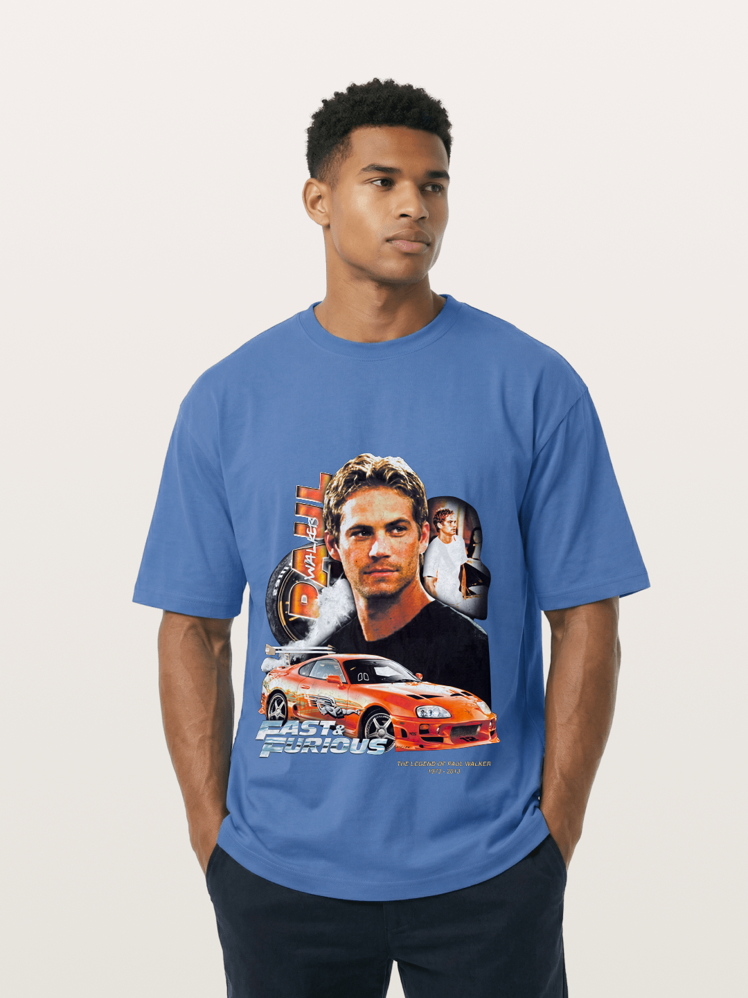 Orange Supra Fast & Furious Gildan T-shirt