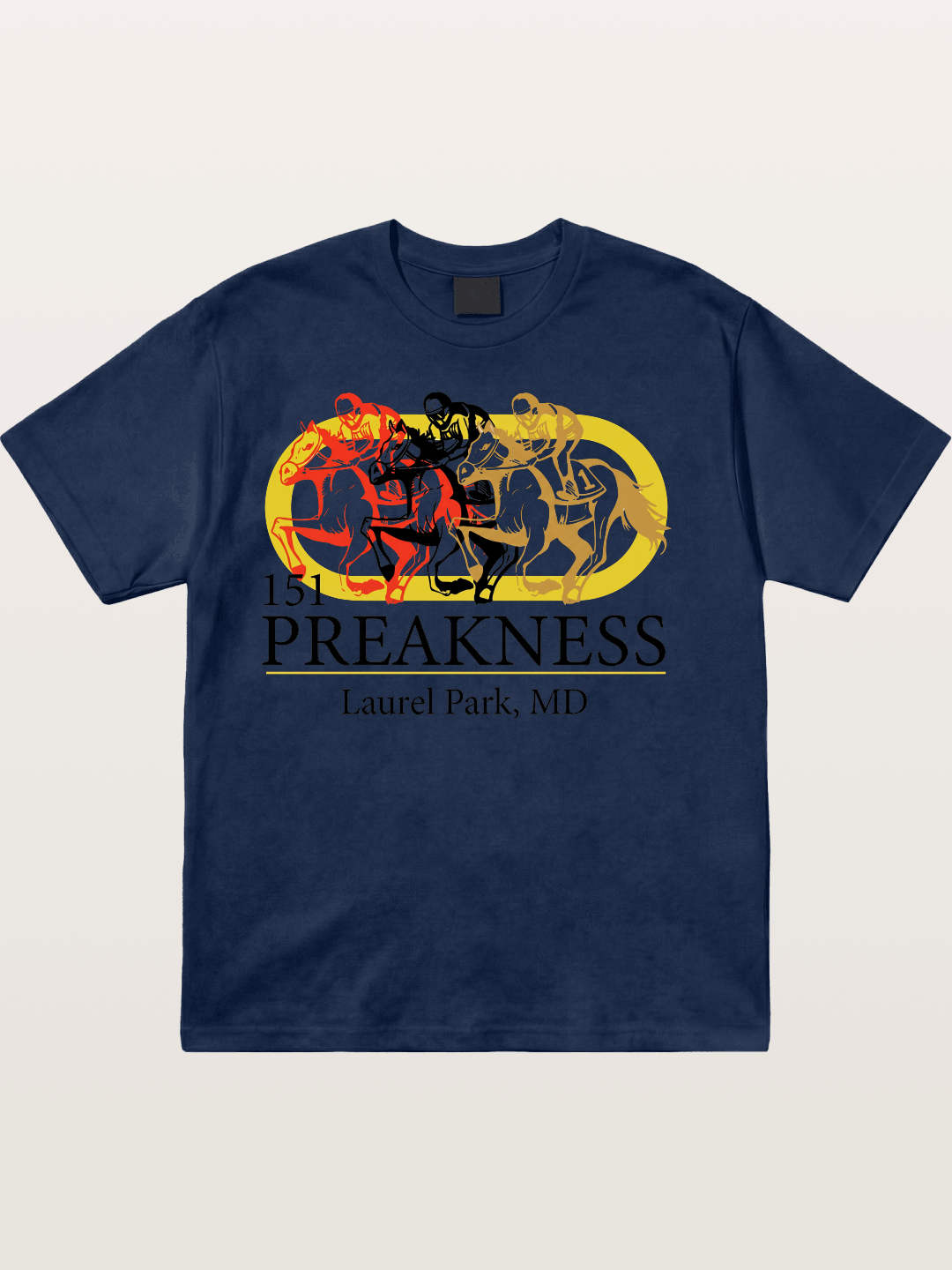 Preakness 151st Horse Racing Art Cotton T-shirt
