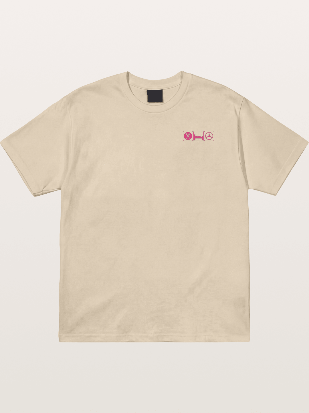Eat Sleep Mercedes Pink Print Gildan T-shirt