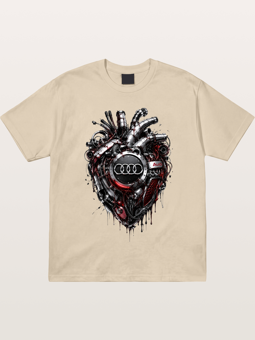 Audi Mechanical Heart Poster Gildan T-shirt