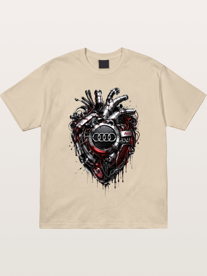Audi Mechanical Heart Poster Gildan T-shirt