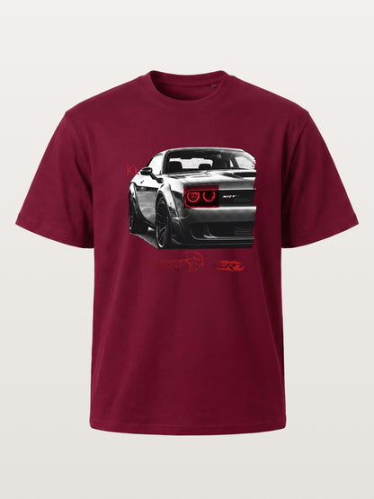 Red Taillight Hellcat Grunge Print Gildan T-shirt