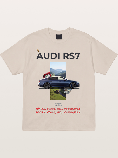 Audi RS7 Surreal Collage Art Cotton T-shirt