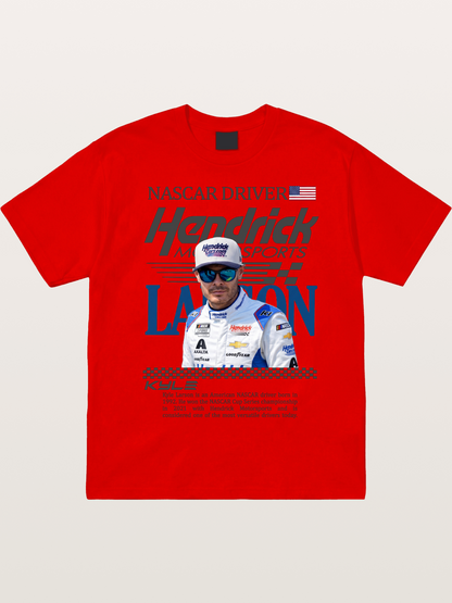 NASCAR Driver Kyle Larson Magazine Style Cotton T-shirt