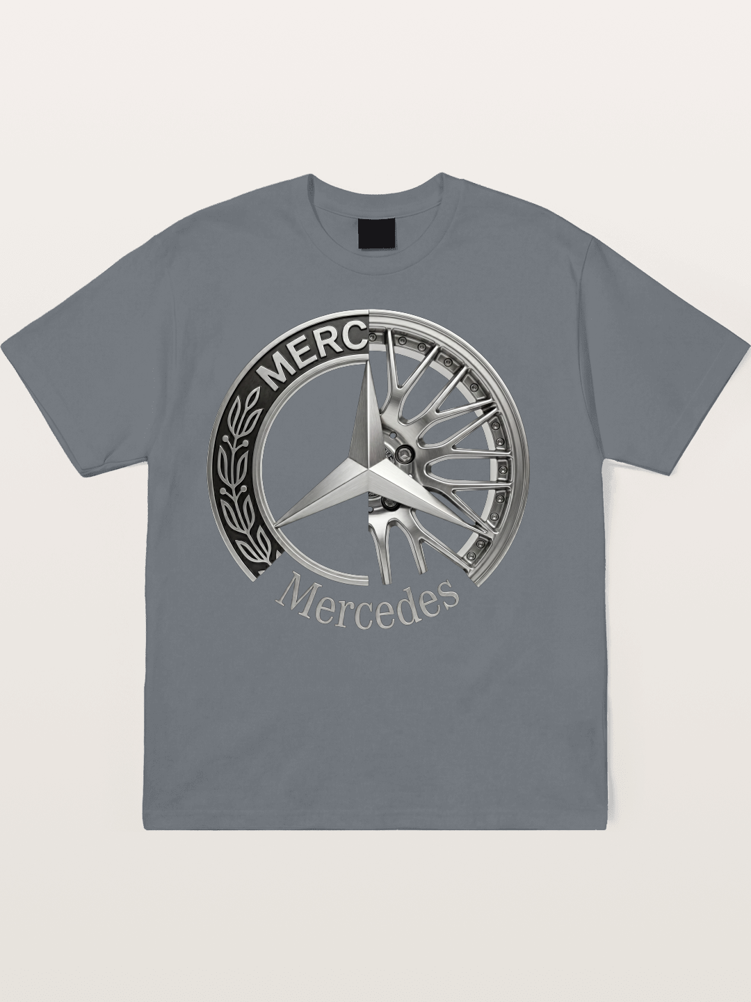 Mercedes Benz Wheel Emblem Art Cotton T-shirt