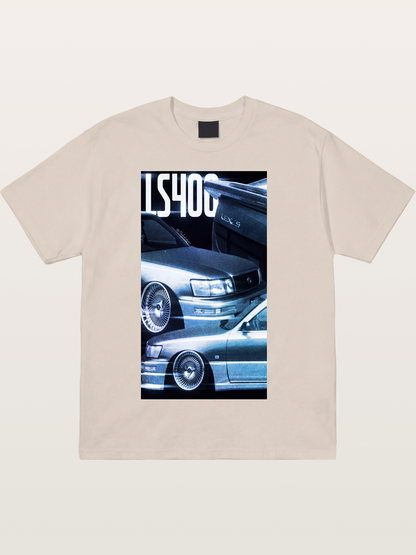LS400 JDM Double Car Print Cotton T-shirt