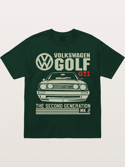 Volkswagen Golf MK2 Outline Gildan T-shirt