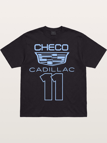Checo Cadillac #11 Racing Emblem Cotton T-shirt