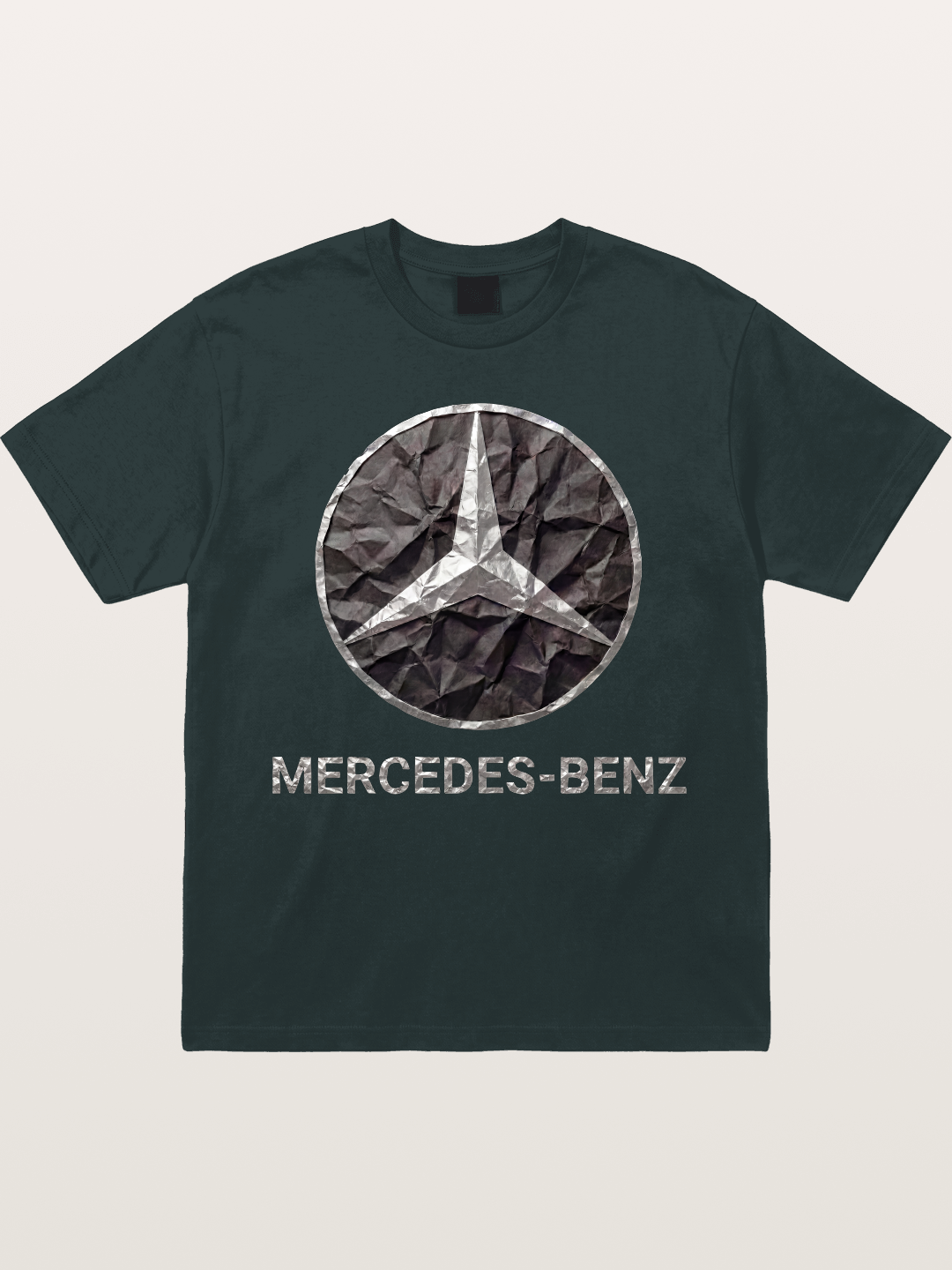 Mercedes Crumpled Paper Logo Gildan T-shirt