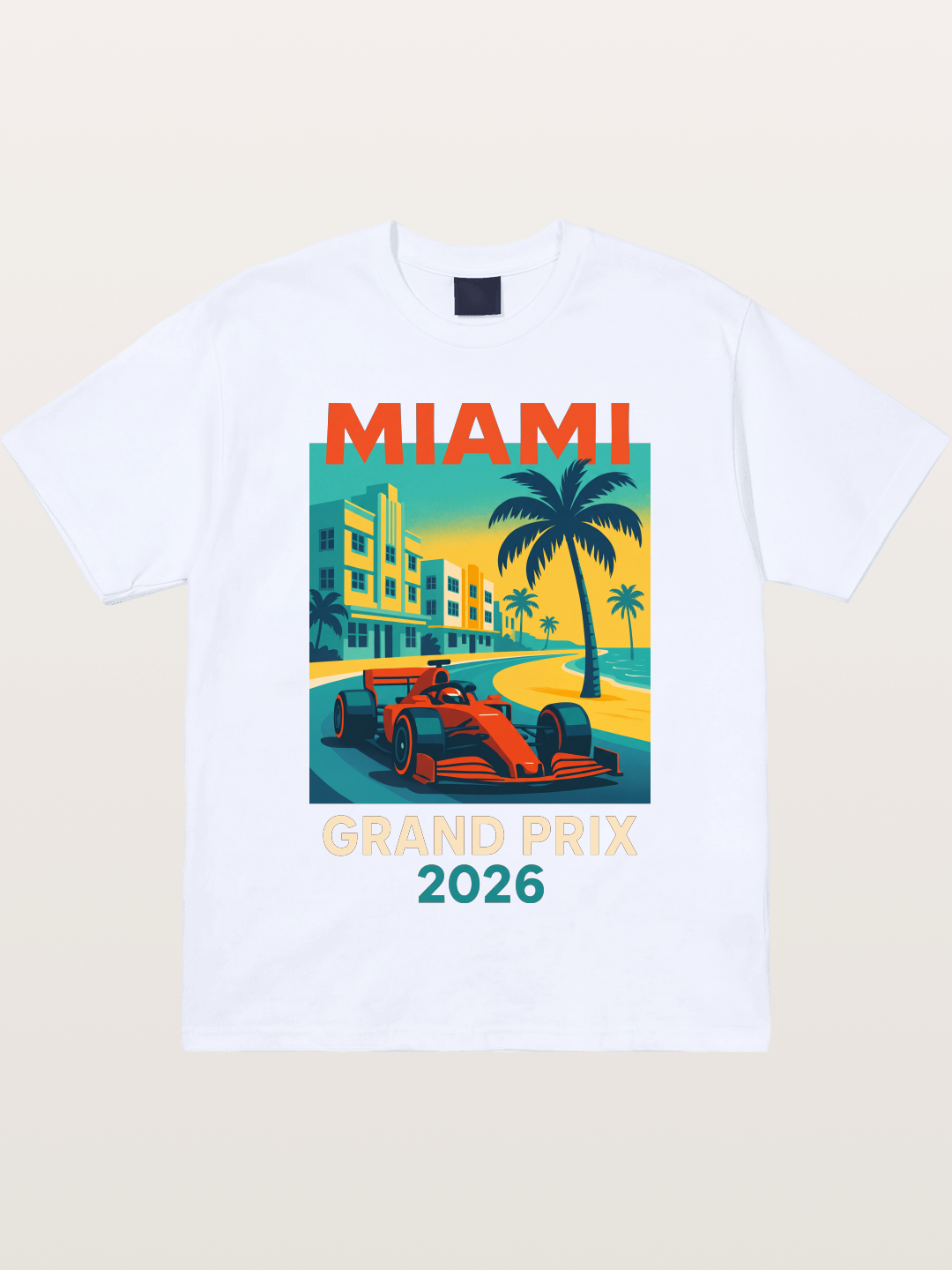 Miami Retro Race Vibes Gildan T-shirt