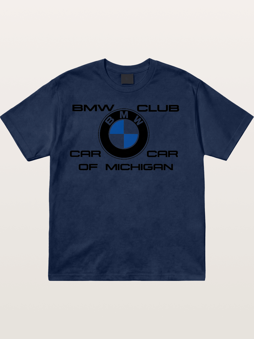 BMW Car Club Michigan Logo Cotton T-shirt