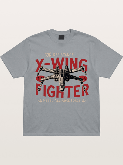 Resistance X-Wing Fighter Retro Design Gildan T-shirt