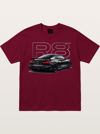 Audi R8 GT Black Rear End Gildan T-shirt