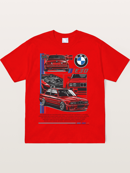 BMW E30 Multi Angle Collage Soft-Stay T-shirt