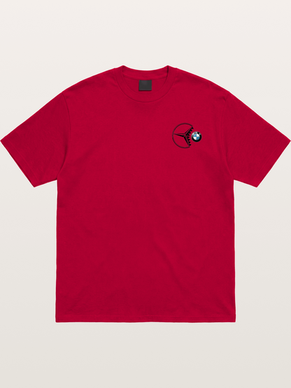 Mercedes vs BMW Logo Art Gildan T-shirt