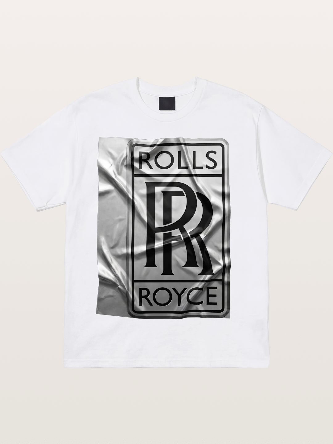 Silk Texture RR Logo Design Cotton T-shirt