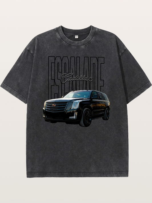 Cadillac SUV Modern Line Art Washed T-shirt