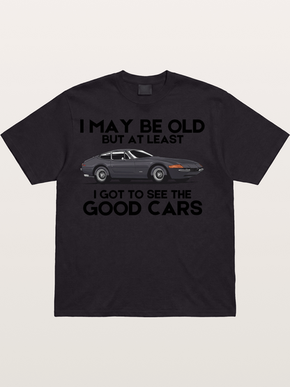Old Car Enthusiast Good Cars Quote Cotton T-shirt