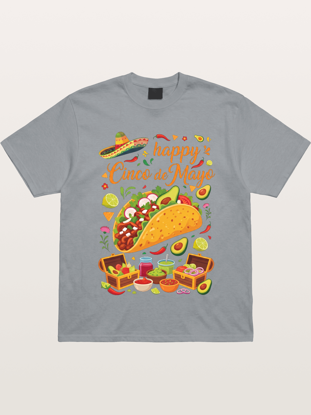 Cinco de Mayo Giant Taco Feast Gildan T-shirt