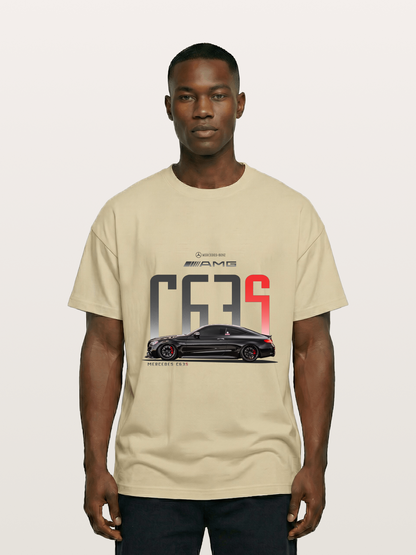 C63S AMG Black Mercedes Sports Car Gildan T-shirt