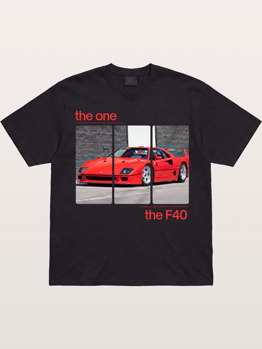 Ferrari F40 The One Split Panels Gildan T-shirt