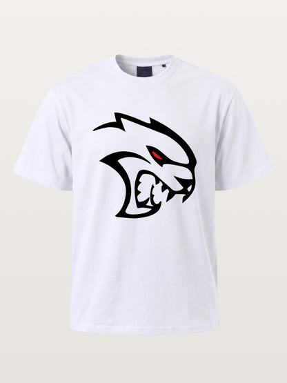 Hellcat Devil Face Silhouette Gildan T-shirt