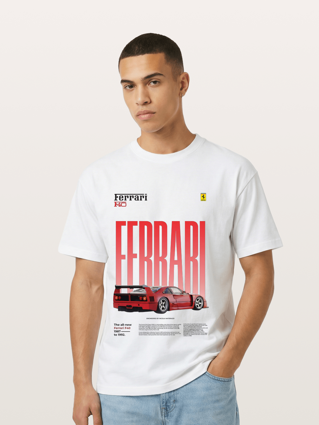 Gradient Red Gildan T-shirt