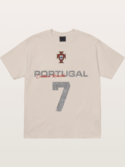 Portugal Ronaldo 7 Jersey Cotton T-shirt