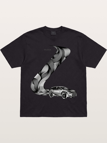Lexus Wave Line Art Graphic Gildan T-shirt