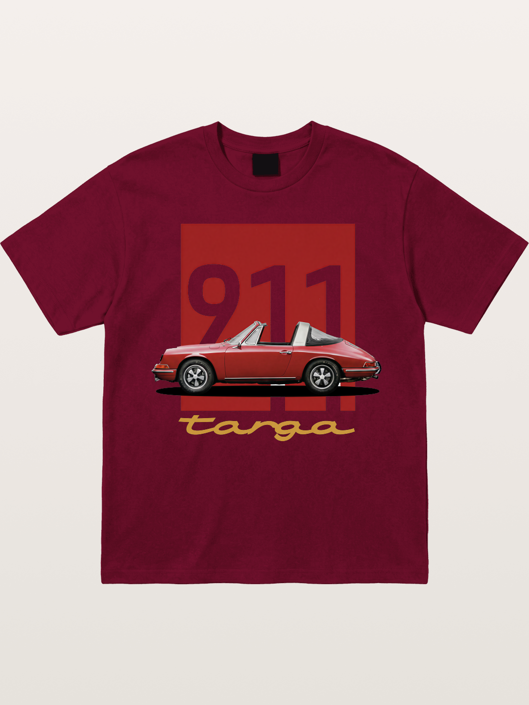 911 Targa Red Vintage Print Gildan T-shirt