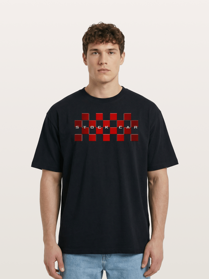 Checkered Ring Cotton T-shirt