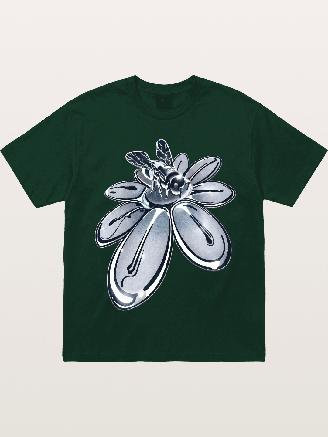 EDC Silver Chrome Daisy Art Gildan T-shirt