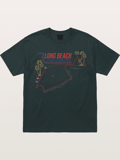 Long Beach Race Track Art Gildan T-shirt