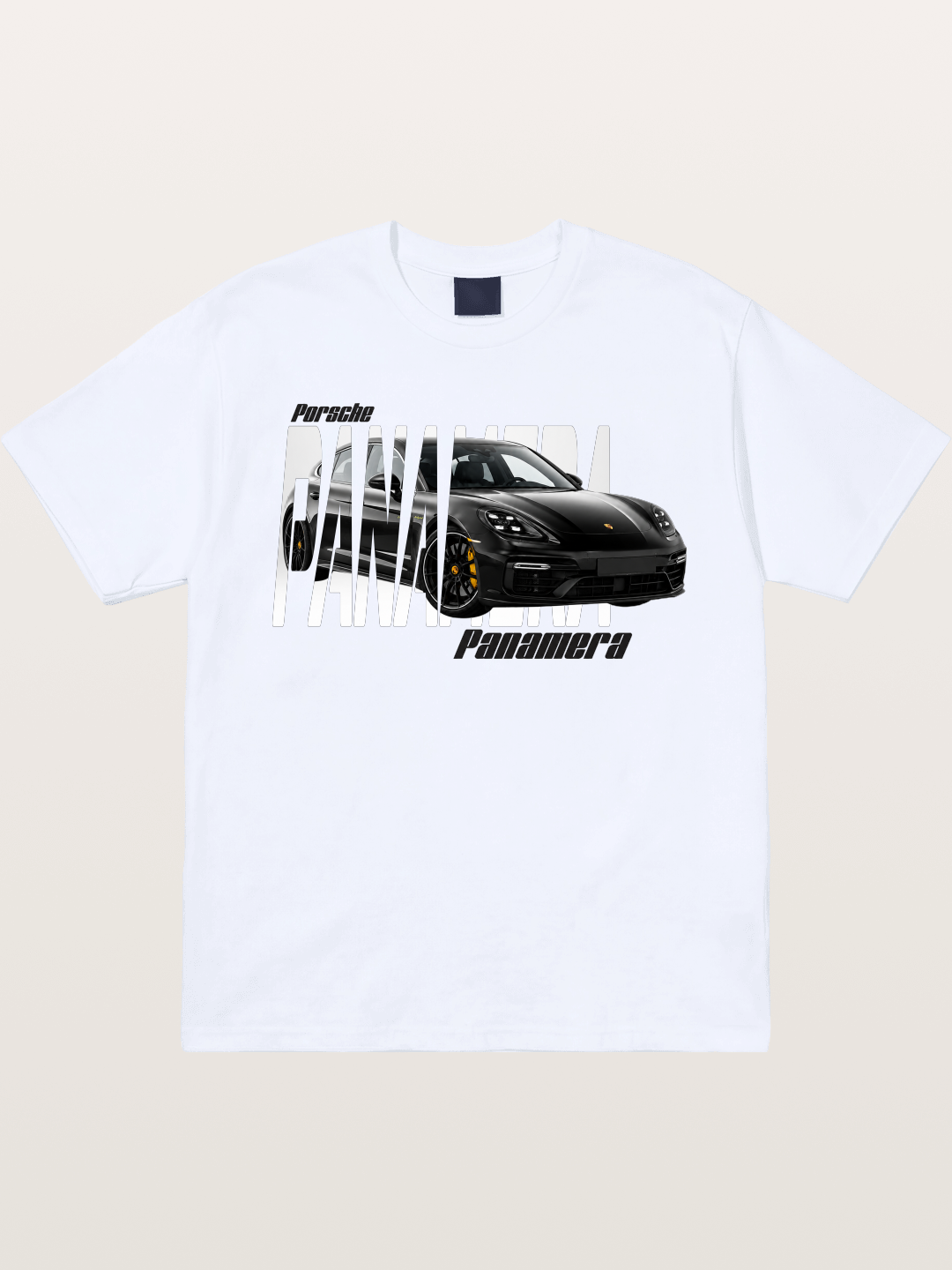 Porsche Panamera Typography Print Gildan T-shirt