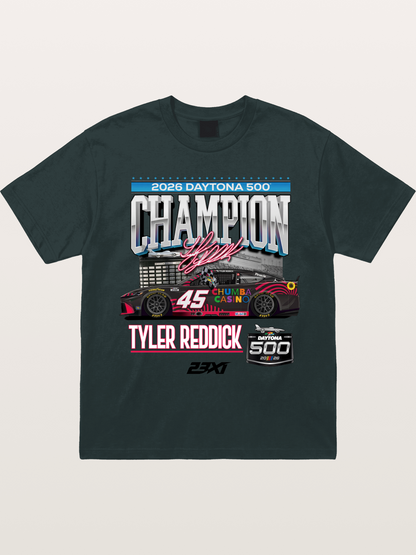 Tyler Reddick Daytona 500 Champion Print Gildan T-shirt