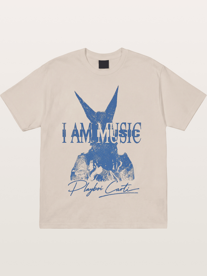 Playboi Carti I Am Music Print Cotton T-shirt