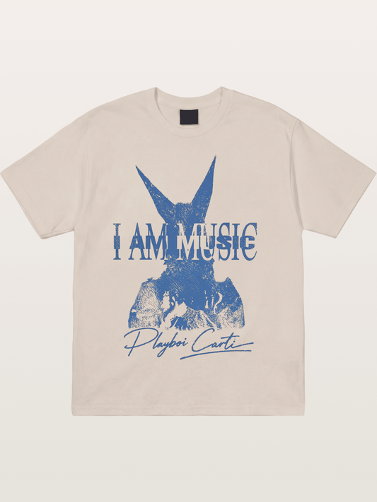 Playboi Carti I Am Music Print Cotton T-shirt