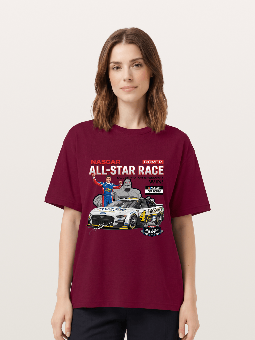 Kevin Harvick #4 Dover All-Star Win Gildan T-shirt