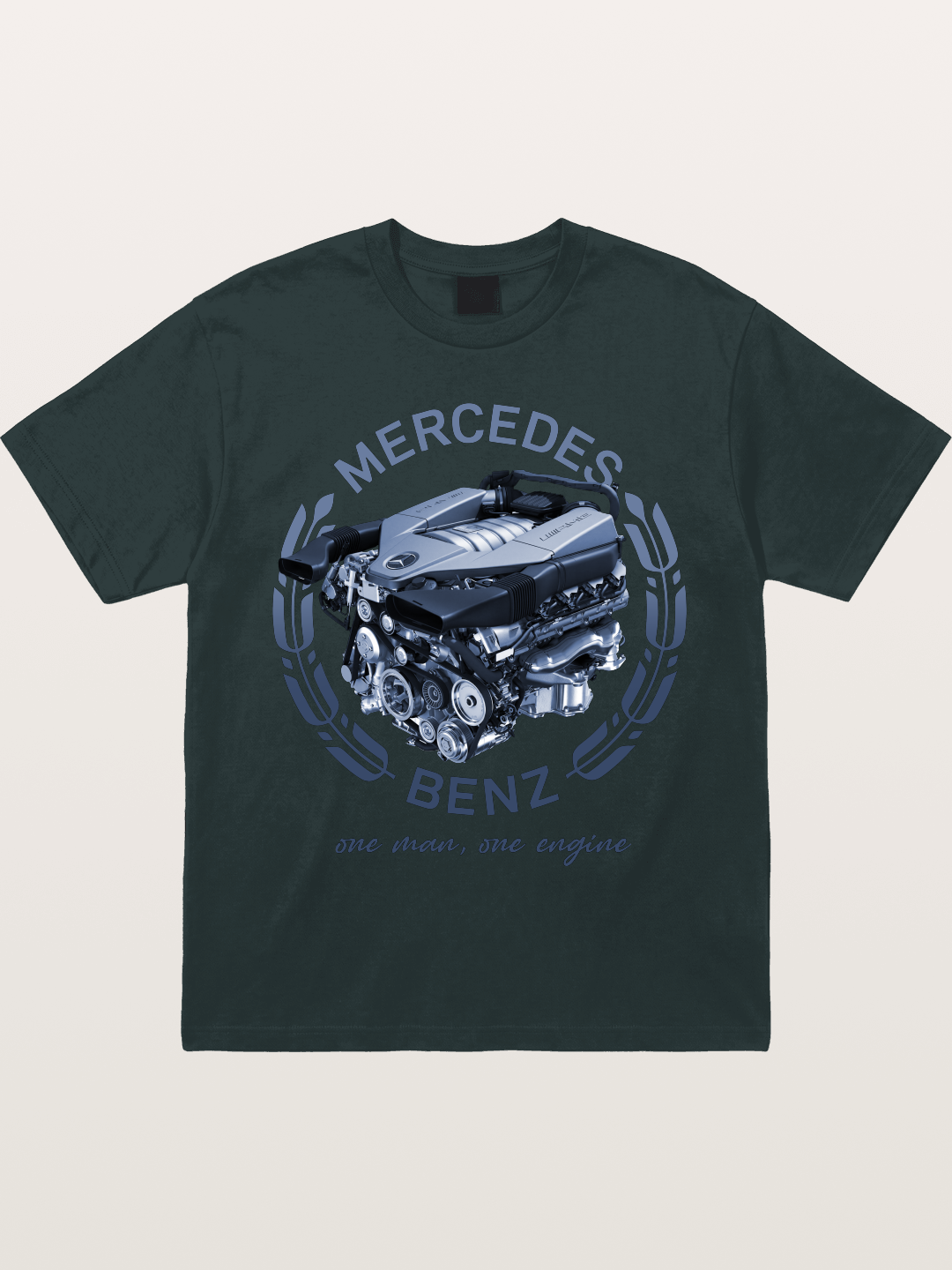 Benz V8 Engine Technical View Gildan T-shirt