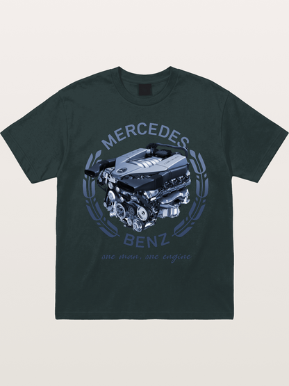 Benz V8 Engine Technical View Gildan T-shirt