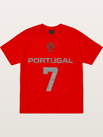 Portugal Ronaldo 7 Jersey Cotton T-shirt