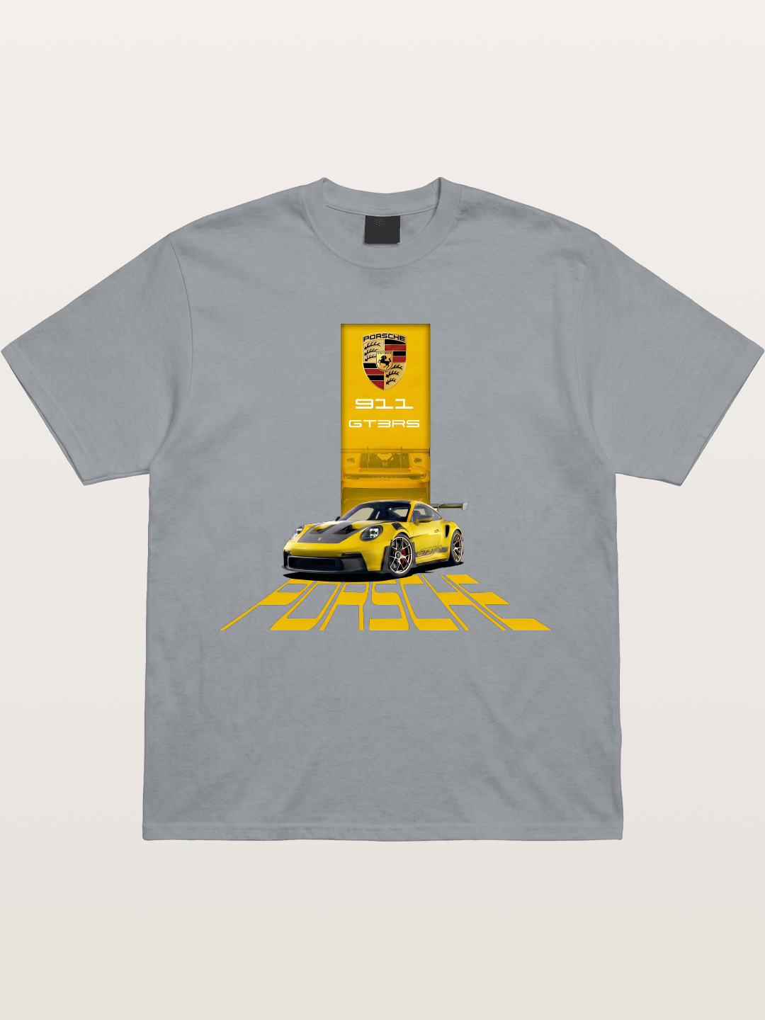 Yellow 911 GT3 RS Graphic Gildan T-shirt