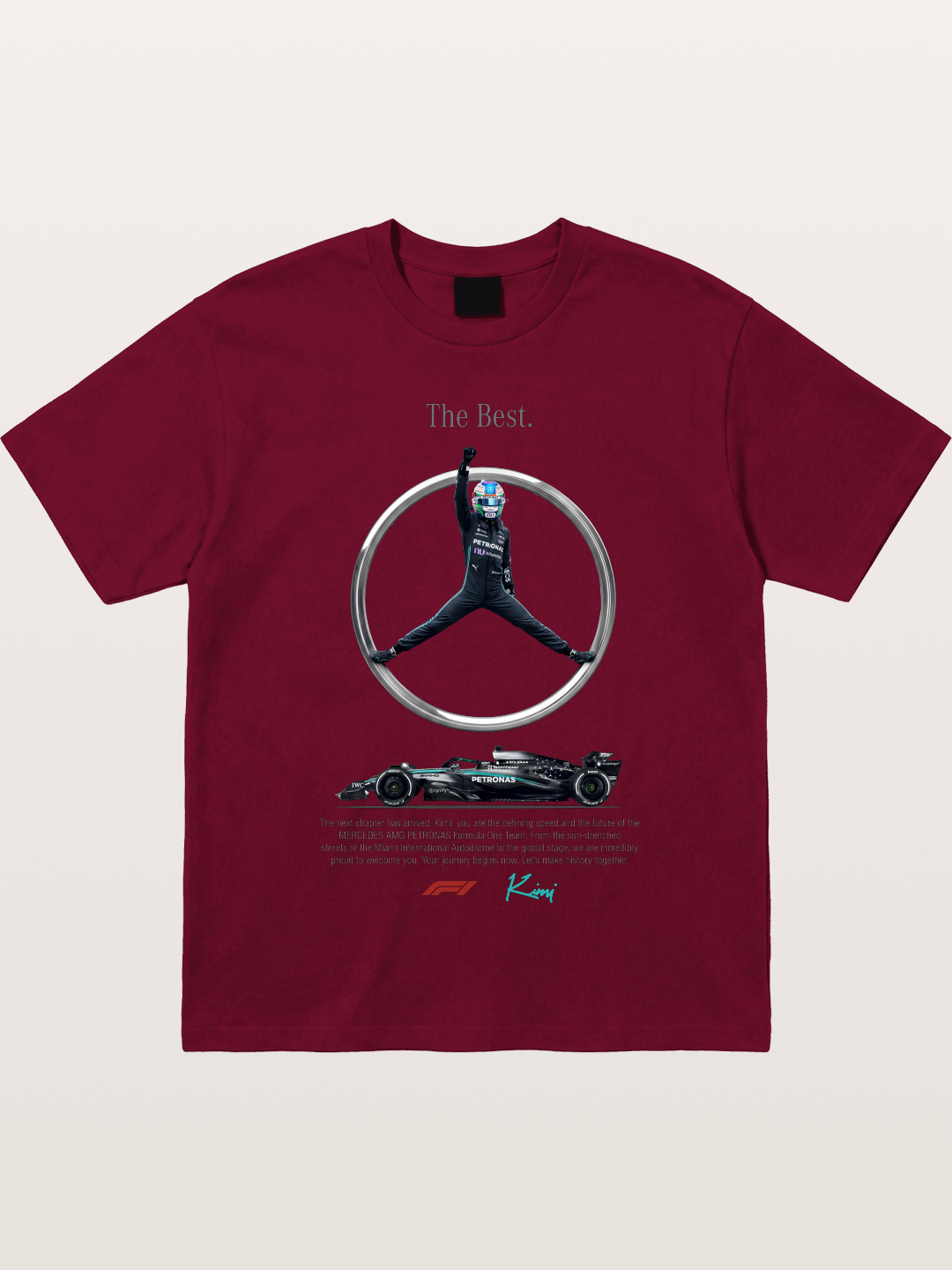 Kimi Mercedes Star Pose Gildan T-shirt