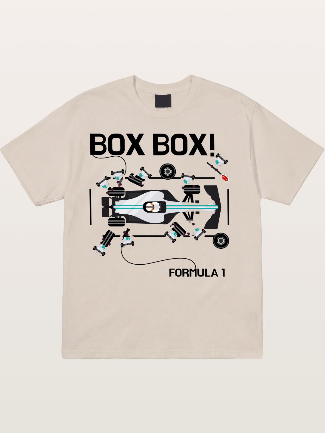 F1 Box Box Pit Stop Graphic Cotton T-shirt